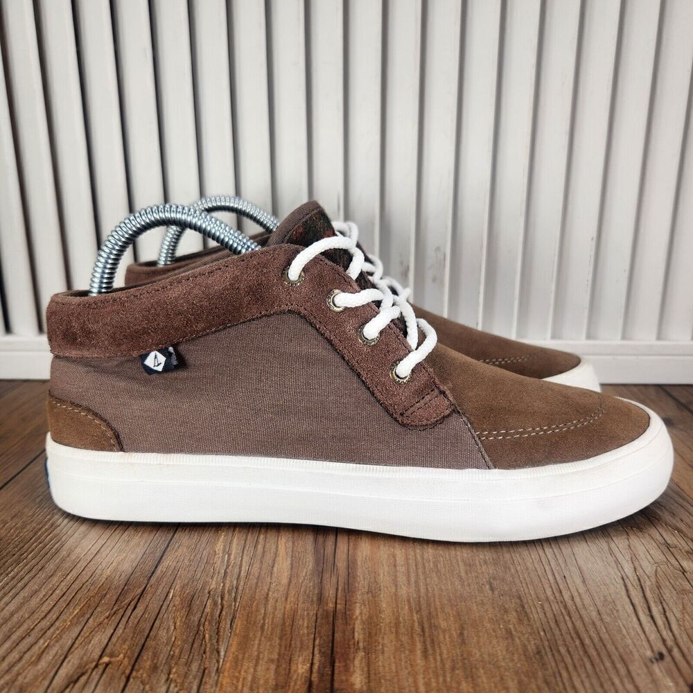 Sperry Top-Sider Crest Knoll STS96047 Women 7.5M Brown Suede Cabincore Mid Shoes